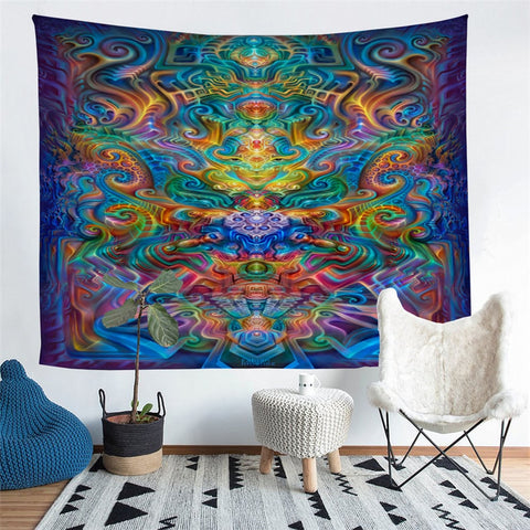 Yoga Holographic Altar Tapestry