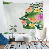 Green Tropical Plants Tapestry
